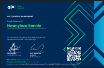ALX Virtual Assistant Certification