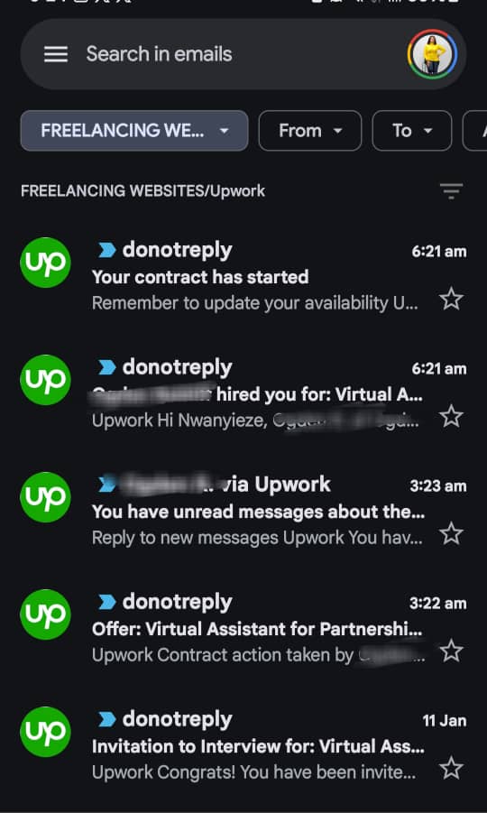 Upwork Job Offer 2